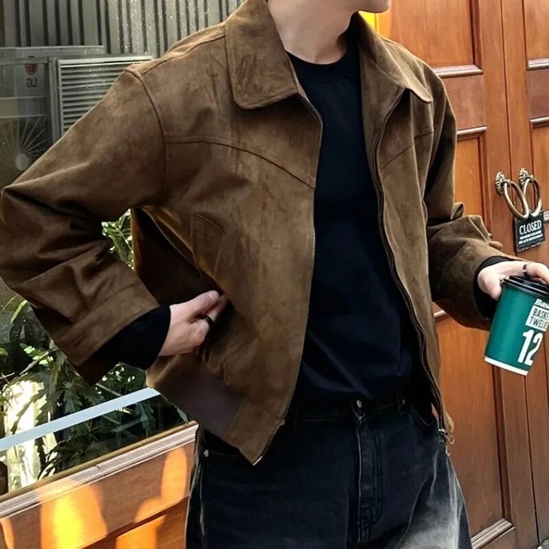 Stilvolle Vintage Casualherbstjacke für Herren