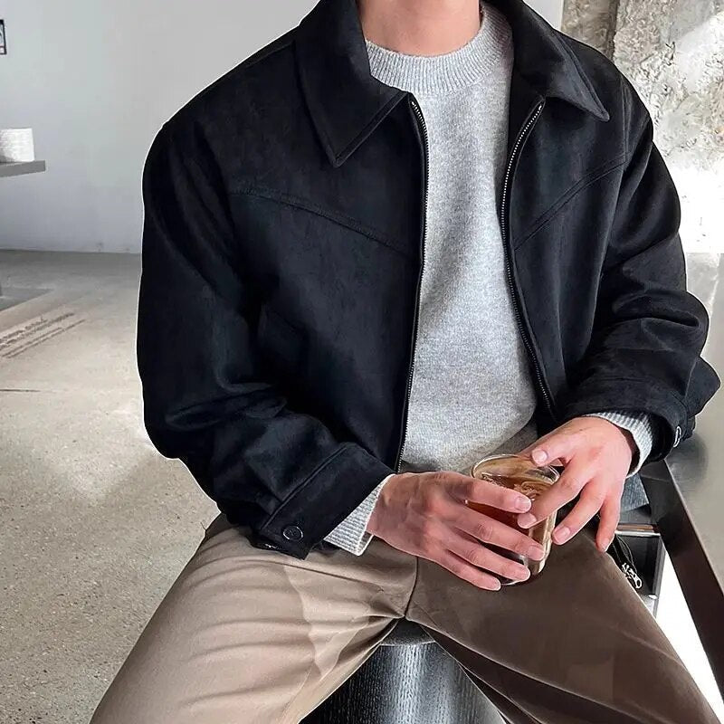 Stilvolle Vintage Casualherbstjacke für Herren