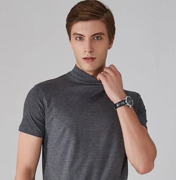 Antitranspirant T-Shirt mit Rollkragen für Männer