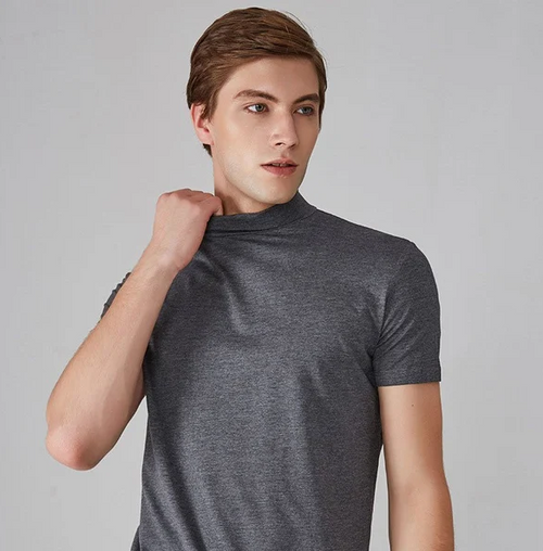 Antitranspirant T-Shirt mit Rollkragen für Männer