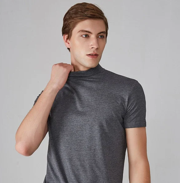 Rollkragenhemd Herren