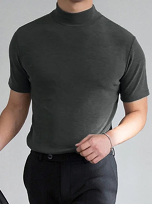 Rollkragenhemd Herren
