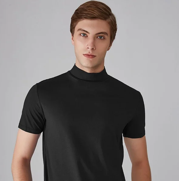 Rollkragenhemd Herren