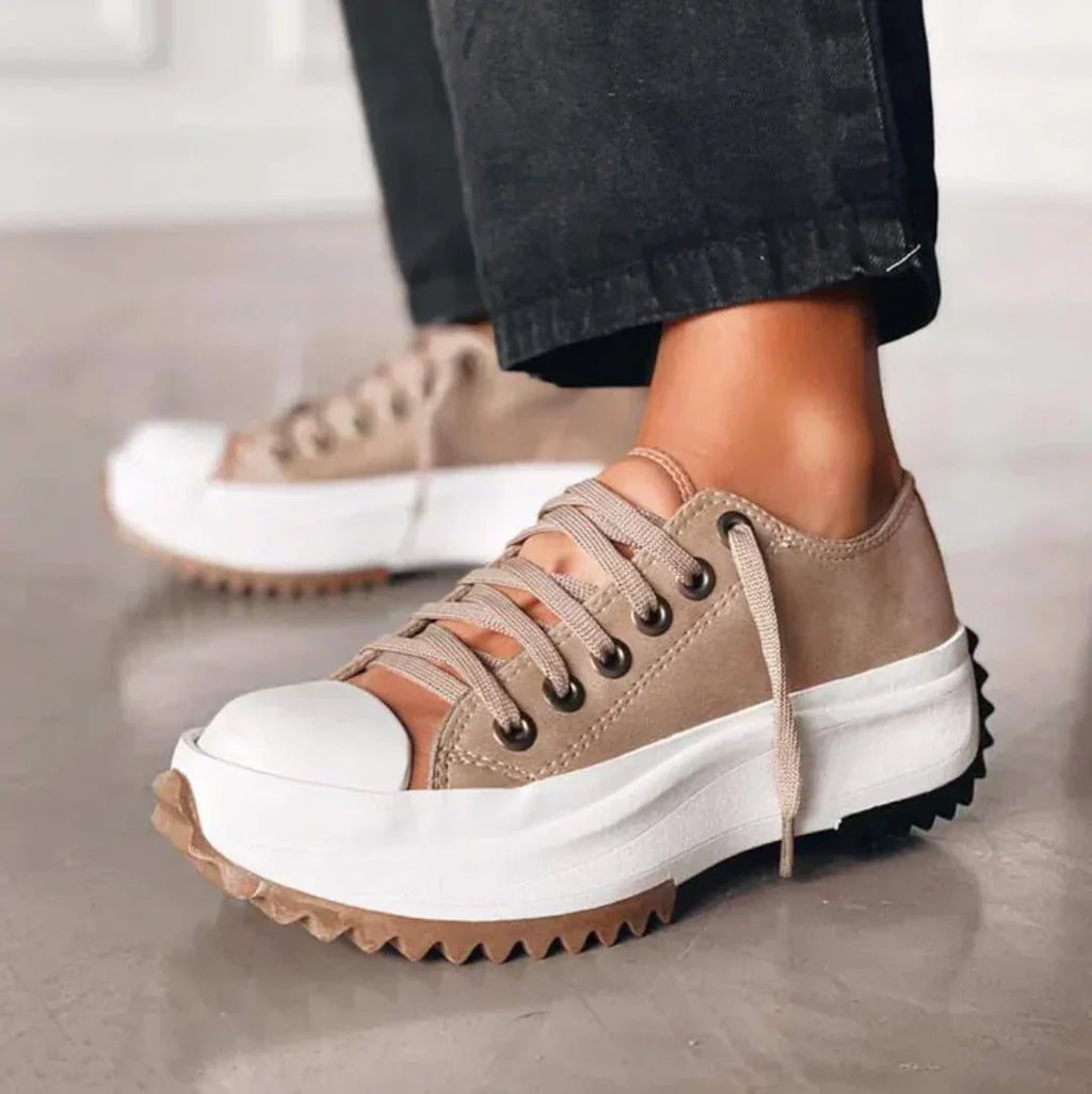 Bequeme Plateau-Sneaker für Frauen