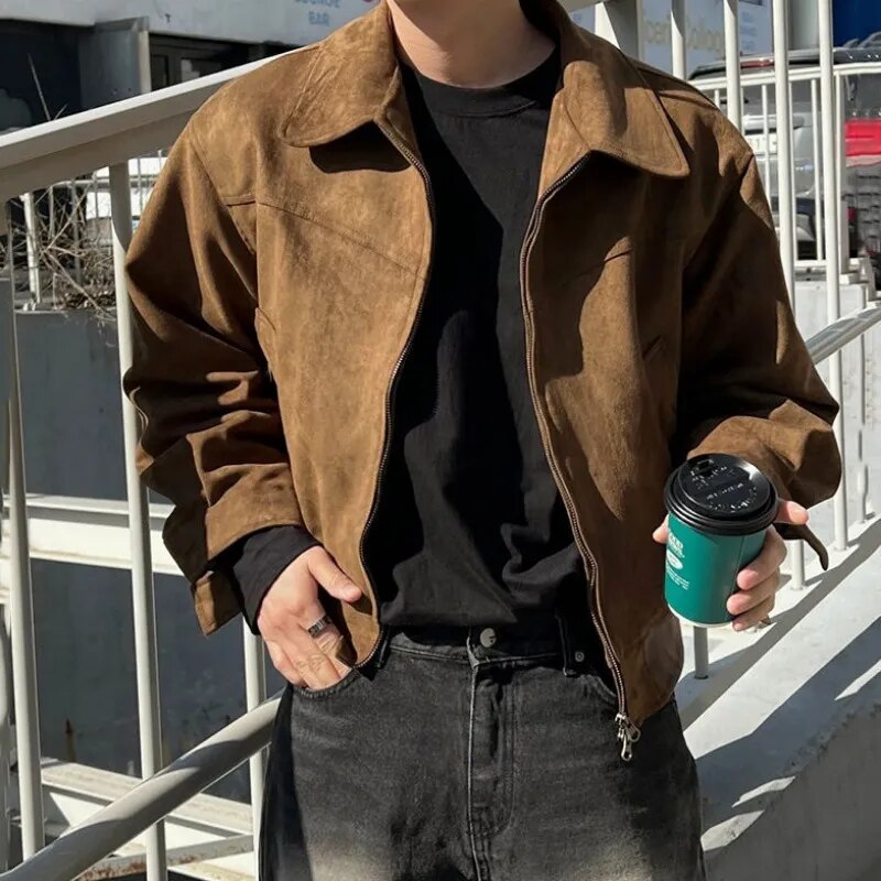 Stilvolle Vintage Casualherbstjacke für Herren