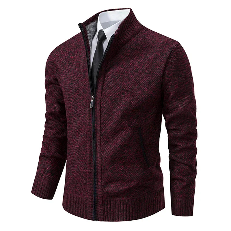 Stilvolle und Bequeme Winter Fleece Jacke mit Reißverschluss für Männer