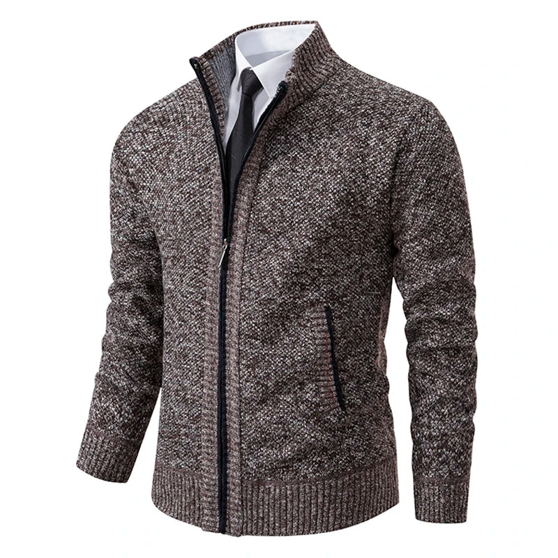 Stilvolle und Bequeme Winter Fleece Jacke mit Reißverschluss für Männer