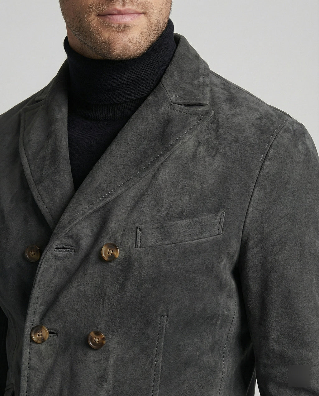 Klassischer Herbst Doppelreihiger Blazer für Männer