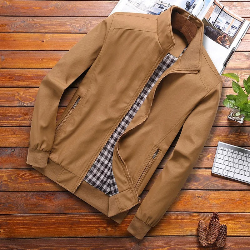 Stilvolle Casual Herbst Windbreaker mit Kragen für Männer